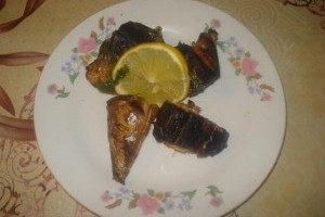 Peste la gratar cu sos de lamaie1216